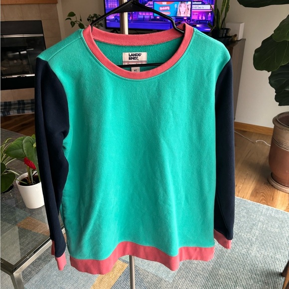 LANDS END Serious Sweats Sweatshirt Size M - Picture 4 of 5